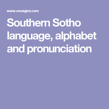 Southern Sotho Language Alphabet And Pronunciation Pronunciation Language Estonian