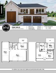 Space for 3 cars and a full second floor. Modern Farmhouse Apartment Garage Oak Hills Carriage House Plans Pole Barn House Plans Barn House Plans