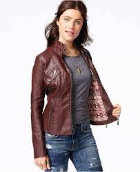 Jou Jou Juniors Faux Leather Moto Jacket Reviews Coats Women Macy S Leather Jackets Women Faux Leather Jacket Outfit Leather Jacket Outfits