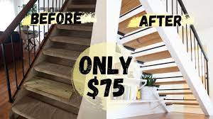 Youtube Diy Stairs Stair Renovation Stair Makeover