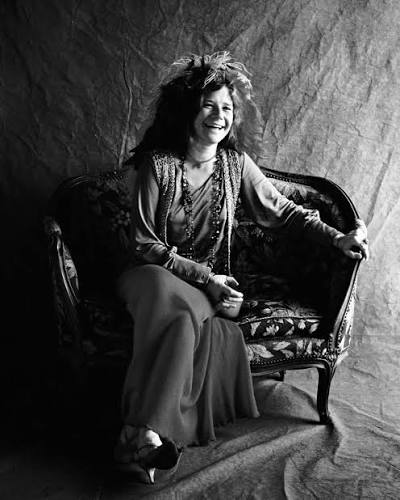 Janis Joplin's cover shoot for her album “Pearl”, 1970.