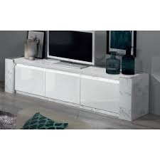 Table base console ainsi que la table à manger de la même gamme disponible. Meuble Tv Moderne Marbre 195 Cm Victoire Matelpro