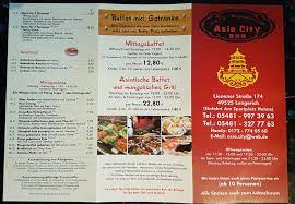 Yuen garten öffnungszeiten, iburger straße in lengerich. Asia City Posty Lengerich Nordrhein Westfalen Germany Menu Ceny I Recenzje Restauracji Facebook