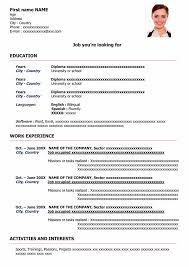 It lists your work history in resume formats with headlines and profiles. Sample Resume Format For Free Download Cv Word Templates