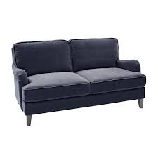 Pierformance Navy Slub Weave English Arm Loveseat Pier 1 Love Seat Loveseat Living Room Loveseat Living Room Small Spaces