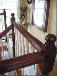 Staining An Oak Banister Oak Banister Home Red Oak Wood