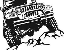 Black And White Jeep Wrangler Clipart Popular Items For Jeeps On Etsy Jeep Decals Jeep Stickers Jeep Art