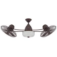 This ceiling fan can be mounted outside or inside for a unique look to any exterior space in your home. Craftmade Bellows Ii Bw248ag6 48 In Indoor Outdoor Dual Oscillating Ceiling Fan Dual Ceiling Fan Ceiling Fan Ceiling Fan With Light