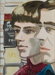 JOHN BUTTON AND SCOTT BURTON by Alex Katz