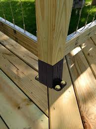 The natural fence style is always a great choice to match with the backyard's surrounding. Buy Eapele 4x4 Wood Fence Post Anchor Base 13ga Thick Steel And Black Powder Coated Come With Wood Screws And Concrete Anchors Online In Indonesia B081ggnvh3