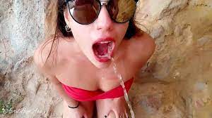 Drinking pee in public beach summer and sun -RED Complete video- -  XVIDEOS.COM
