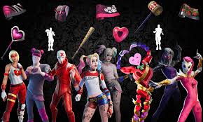 Harley quinn png and featured image. Names And Rarities Of All Leaked Fortnite Cosmetics Found In V11 50 Files Skins Back Blings Pickaxes Emotes Dances Wraps Fortnite Insider
