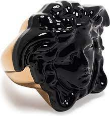 Versace Medusa head ring - Black - GLAMI.gr