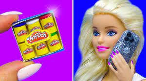Barbie Doll Hacks Diy Miniature Barbie Crafts Play Doh Cake Iphone 11 Barbie Dolls Diy Barbie Dolls Doll Diy Crafts