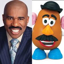 If Working From Home Has Taught Me One Thing It S That Steve Harvey Looks Exactly Like Mr Potato Head Terrible Puns Memes Funny Memes