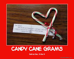 I need to make a candy gram for my cheerleading buddy for nationals, but have no idea what to do. Candy Cane Puns