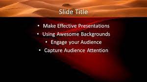 The desert, deserts of the world. Free Desert Powerpoint Template Free Powerpoint Templates