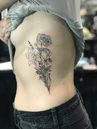 Floral Piece By Isaidgoddam Floraltattoo Daffodil Marigold Rose Birth Flower Tattoos Rose Flower Tattoos Marigold Tattoo