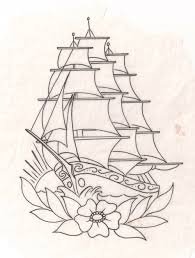 Primitiveontario Traditional Tattoo Sketches Ship Tattoo Traditional Tattoo Drawings