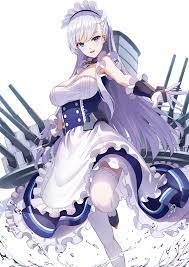 Belfast Azur Lane Fanart Anime Animasi Seni Anime