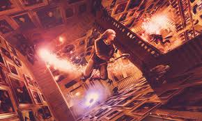 Harry Potter And The Order Of The Phoenix The Weasley Twins Leave Hogwarts Concept Art Harry Potter Twins Harry Potter Art Stuart Craig