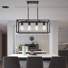 Contain the kitchen clutter with wayfair's newly launched storage and organization line, dotted line. Guiterrez 4 Light Kitchen Island Rectangle Pendant Dinning Room Light Fixture Dining Room Light Fixtures Kitchen Table Lighting
