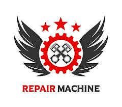  Wing Logo And Engine Piston Logo Vintage Lencana Ilustrasi