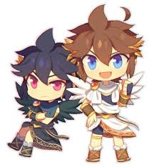 Pit And Dark Pit Chibi Kid Icarus Kid Icarus Uprising Anime