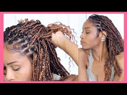 Low Deep Side Part Braided Bun With Kanekalon Hair Natural Hair Protective Styles Youtube Long silver crochet box braids with curly ends. natural hair protective styles