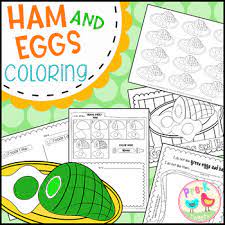 Green eggs and ham coloring. Green Eggs And Ham Coloring By Pre K Tweets Teachers Pay Teachers