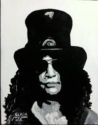 Black And White Acrylic Painting Portrait Slash Painting Portrait Pop Art Black And White Acrylic On Canvas Portrait Painting Art Silhouette Art