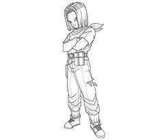 Super saiyan vegeta does battle with android 18 until he is eventually overpowered and even has his arm snapped by a fierce kick from the deadly beauty. Printable Android 17 Coloring Pages Anime Coloring Pages
