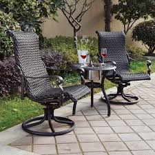 Darlee Victoria Wicker 3 Piece Round Patio Bistro Set With Ice Bucket In 2020 Outdoor Patio Furniture Sets Bistro Set Outdoor Patio Decor
