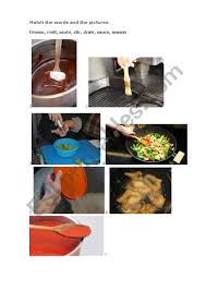 Every cooking term, and its proper definition, can be found here in our. Words Related To Cooking Esl Worksheet By Marishkalittle