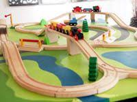 Ethan S Christmas Wish A Diy Train Board Brio Train Set Ikea Train Train Board
