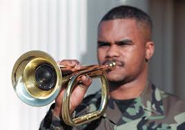 The official military taps is played by a single bugle or trumpet at dusk, during flag ceremonies and at military funerals by the united states armed forces. Electronic Recorder Adds Realism To Bugle Playing U S Air Force Article Display