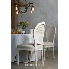 Eloquence Louis Cane Dining Chair In Antique White Dining Chairs Cane Dining Chairs Cottage Dining Rooms