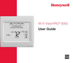 The honeywell vision pro 8000 thermostat has a programmable touch screen that allows you to program your temperature settings and view the current settings. Honeywell Th8321wf01 Th8321wf User Manual 33 00066efs 03 Wi Fi Visionpro 8000