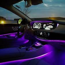 Mercedes Benz Usa On Instagram A Network Of Hundreds Of Leds And Fiber Optics Can Create Not Just A Soothing Ambience In The Cab Car Interior Cars Dream Cars