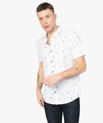 Chemises à manches courtes pour homme. Gemo Vetements Chemise Homme A Manches Courtes Motif Perroquets Blanc Chemise Manches Courtes Homme Gemo