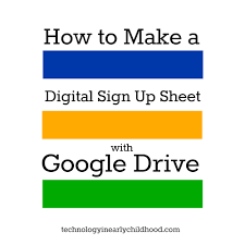 Now, create a subfolder where you can store related files and materials inside your folder. How To Create A Digital Sign Up Sheet With Google Drive Technology In Early Childhood