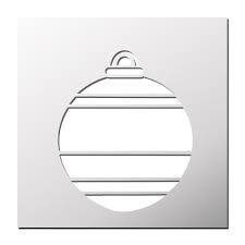 Pochoir Boule De Noel Pochoir Noel Boule De Noel Bricolage Noel Facile