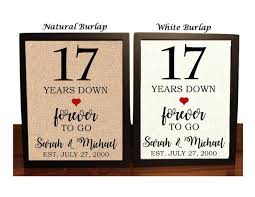 All of our 25th anniversary invitations design templates are fully customizable. Gift For 17th Anniversary 17 Years Down Forever To Go