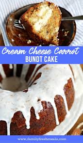 A shortcut to carrot cake deliciousness: Cream Cheese Carrot Bundt Cake Family Fresh Meals