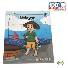 Gambar kartun menangkap ikan gokil abis. Puzzle Profesi Nelayan Shopee Indonesia