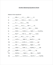 Balancing chemical equations worksheet ignore chemistry clutch prep. Free 9 Sample Balancing Equations Worksheet Templates In Pdf Ms Word