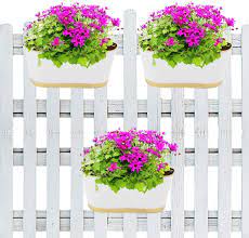 We did not find results for: Ecofynd 12 Inches Metal Deck Rail Planter Balcony Railing Hanging Oval Plant Pot Box Indoor Outdoor Home Decor Deck Flower Box Color White Set Of 3 Kitchen Dining Amazon Com