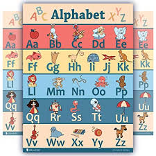 amazon com alphabet abc poster educators classroom chart