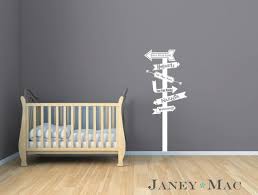 Fairy Tale Sign Post Modern Arrows Vinyl Wall Decal Play Room Vinyl Wall Sticker Fantasy Land Wall Decor Nursery Bedroom Ideas Fairytale Decor Wall Decals