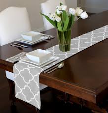 New american restaurant, latin american restaurant, residential building (apartment / condo). Amazon Com A Luxehome Grey And White Modern Contemporary Trellis Dining Room Kitchen Table Runner Mat Topper 12 X 72 Home Kitchen